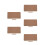 5Pcs Roll-Up Khaki Desk Mats Dual Use Mouse Pad Writing Mat 4