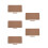 5Pcs Roll-Up Khaki Desk Mats Dual Use Mouse Pad Writing Mat 5