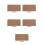 5Pcs Roll-Up Khaki Desk Mats Dual Use Mouse Pad Writing Mat 7