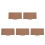 5Pcs Roll-Up Khaki Desk Mats Dual Use Mouse Pad Writing Mat 8