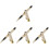 4Pcs Multipurpose Metal Fountain Pen Beige Smooth Writing Tool 1