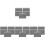 20Pcs Durable Rubber Slider Fader Caps for Mixer Console Grey 1