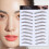 8Pcs Brown False Eyebrows Stickers 6D Hair-Like Waterproof Makeup 3
