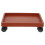 2Pcs Durable Plastic Plant Tray with Wheels Red Pot Mover 3