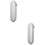 2Pcs White Stylus Pen Case Touch Screen Pen Storage with 6