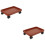 2Pcs Durable Plastic Plant Tray with Wheels Red Pot Mover 7