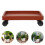 2Pcs Durable Plastic Plant Tray with Wheels Red Pot Mover 10