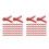6Packs Durable Vegetable Fixed Clips Plastic Grafting Clips Dark Red 1