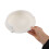 White Adaptive Plastic Plate Guard for Disabled Adult Feeding Aid 4