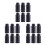 18Pcs Black Plastic Containers for Liquid Storage Engineering Bottles 1