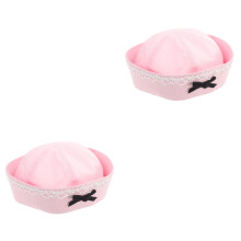 2Pièces Chapeau Rose Pour Femme Coton Confortable Et Décoratif