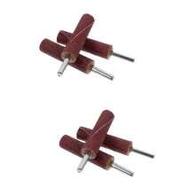 6Pcs Cylinder Head Porting Kit Dark Red Sandpaper Rolls for Polishing