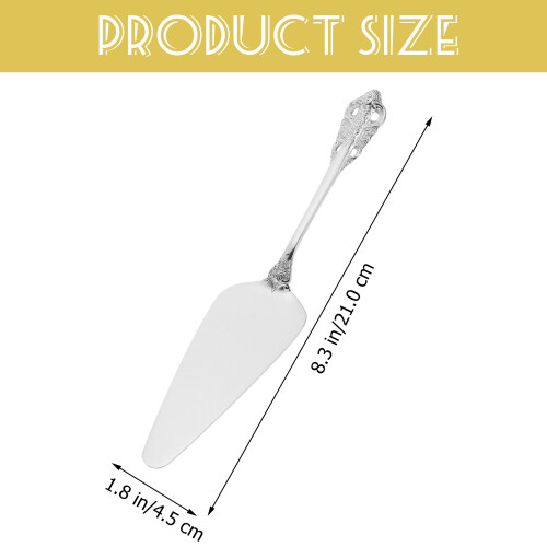 5Pcs Silver Cake Slicer Set Stainless Steel Offset Spatulas for Baking 1
