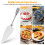 5Pcs Silver Cake Slicer Set Stainless Steel Offset Spatulas for Baking 7