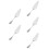 5Pcs Silver Cake Slicer Set Stainless Steel Offset Spatulas for Baking 8