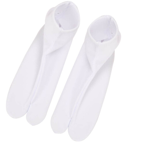 2Paires Tabi Japonaises Blanches Matériau Durable 2