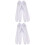 2Paires Tabi Japonaises Blanches Matériau Durable 6
