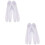 2Paires Tabi Japonaises Blanches Matériau Durable 7