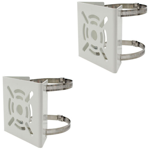 2Stk Pole Mount Halterung Lichtgrau Für Cctv Montage 2