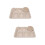 2Sets Creative Straw Section Plates Toddler Meal Tray Beige 6