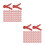 6Packs Durable Vegetable Fixed Clips Plastic Grafting Clips Dark Red 9