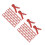 6Packs Durable Vegetable Fixed Clips Plastic Grafting Clips Dark Red 10