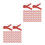 6Packs Durable Vegetable Fixed Clips Plastic Grafting Clips Dark Red 11