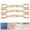 12Pièces Boucles Dorées Clip Facile Pour Ceintures Chaînes 10
