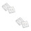 4Pcs Flexible Silicone Nail Decor Mold for DIY Manicure Durable White 1