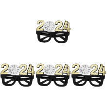4Pcs Comfortable 2024 Party Glasses Multi Color Eye Decoration