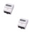 2Pcs White Wattmeter Voltage and Current Meter for Rail Circuit Use 1