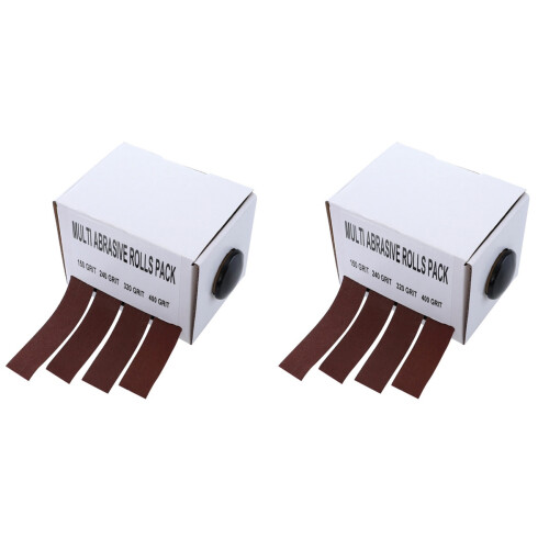 2Pcs Brown Abrasive Sanding Cloth High-Speed Grinding Polishing Use 1