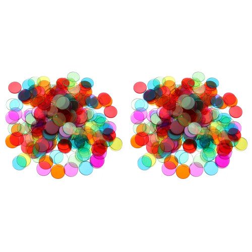 2Pcs Plastic Chips 300 Count Colorful Markers for