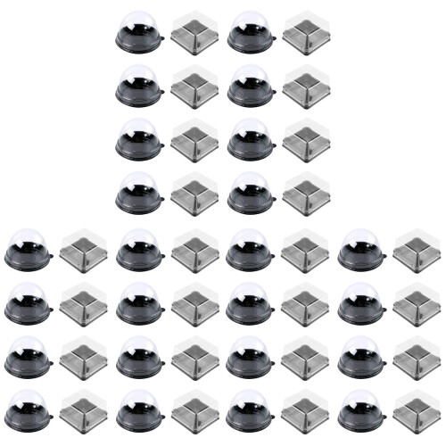 300Pcs Black Puff Boxes with Easy Assembly for Food Storage 1