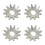 4Pièces Roues Dentées Métal Pour Réparation Cric Compactes 3