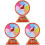3Sets Plastic DIY Prize Wheels Multi- Game Rotatable Wheel 1