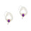 2Pcs Purple Adjustable ABS Collar Double Layer Pearl Necklace for Pets 4