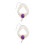 2Pcs Purple Adjustable ABS Collar Double Layer Pearl Necklace for Pets 5