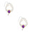 2Pcs Purple Adjustable ABS Collar Double Layer Pearl Necklace for Pets 6