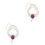 2Pcs Purple Adjustable ABS Collar Double Layer Pearl Necklace for Pets 7