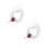 2Pcs Purple Adjustable ABS Collar Double Layer Pearl Necklace for Pets 8