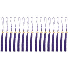 16Pcs Graduation Caps Tassels Purple DIY Decorative Fringe Pendants