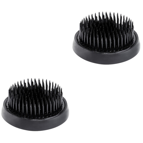 2Pcs Black Round Flower Needle Base Copper Flower Arrangement Tool 2
