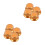8Pcs Golden Mixer Speed Control Knobs Plastic Rotary Volume Adjuster 1