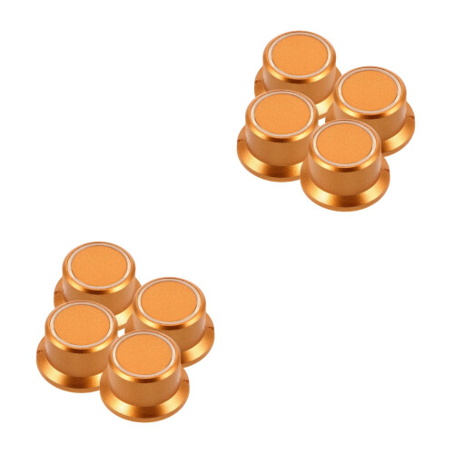 8Pcs Golden Mixer Speed Control Knobs Plastic Rotary Volume Adjuster