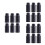 18Pcs Black Plastic Containers for Liquid Storage Engineering Bottles 5
