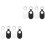 8Pcs Portable Silicone Protective Case for with Hand Strap 4