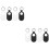 8Pcs Portable Silicone Protective Case for with Hand Strap 7