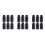 18Pcs Black Plastic Containers for Liquid Storage Engineering Bottles 7