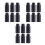 18Pcs Black Plastic Containers for Liquid Storage Engineering Bottles 9